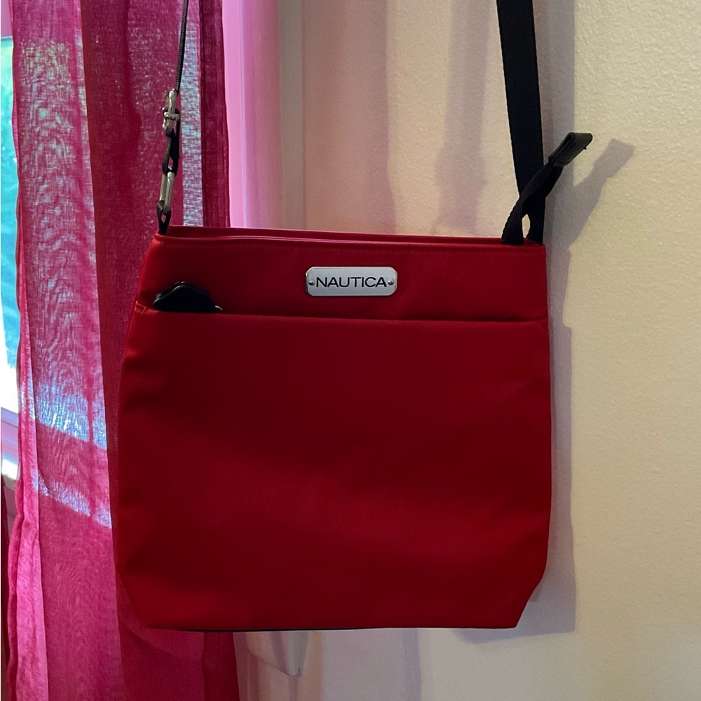 Nautica crossbody bag in red